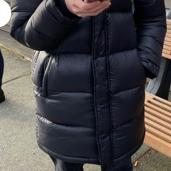 Black Super Puff Mid Length Jacket - Picture 5 of 7